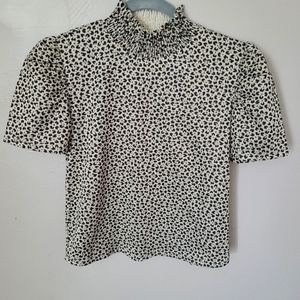 Zara, M, Tan with Black Print